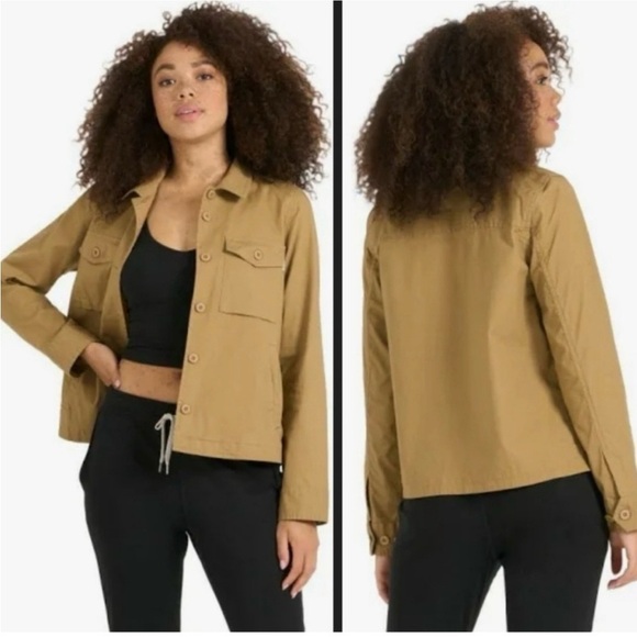 Vuori Jackets & Blazers - Vuori Women's Ripstop Utility Jacket Tan Athletic Workout Athleisure | Medium